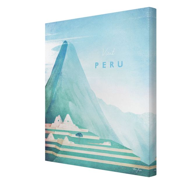 Tableau vintage Poster de voyage - Pérou