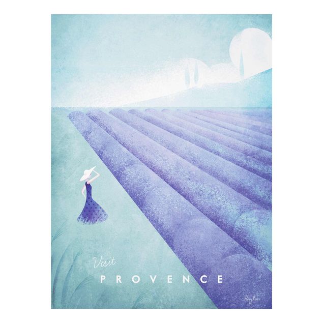 Tableau lilas Poster de voyage - Provence