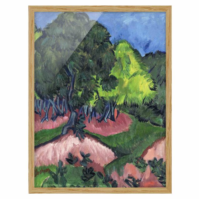 Décoration artistique Ernst Ludwig Kirchner - Paysage avec marronnier