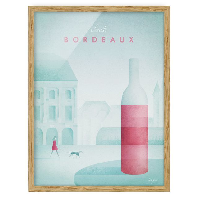 Tableaux vintage Poster de voyage - Bordeaux