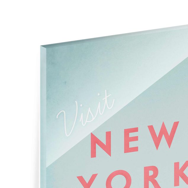 Tableau dominante rouge Poster de voyage - New York