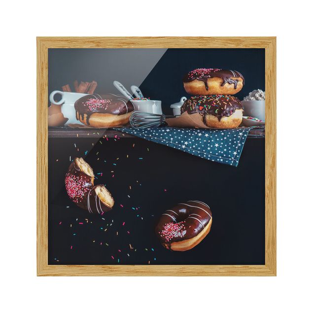 Tableaux muraux Donuts de l'étagère de la cuisine