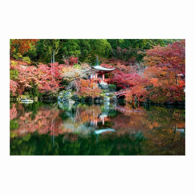 Papier peint panoramique Temple Daigo Ji en automne