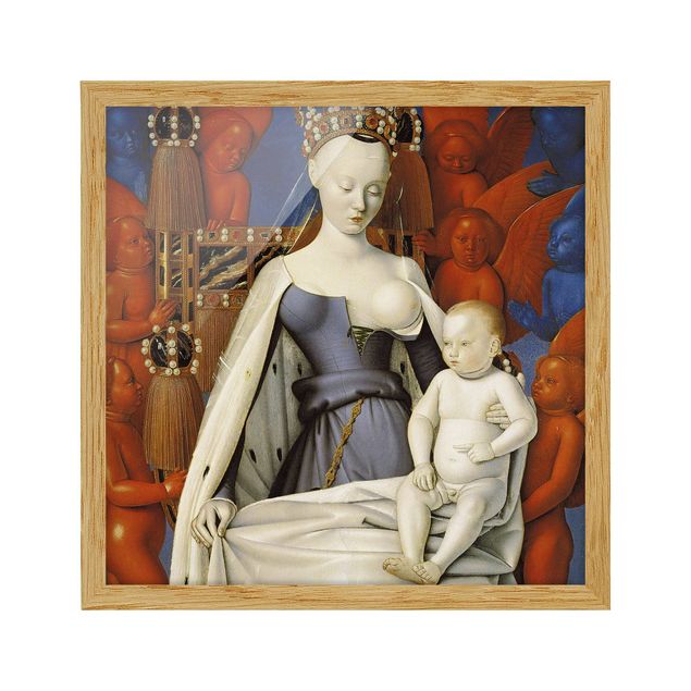 Tableaux portraits Jean Fouquet - Vierge à l'Enfant