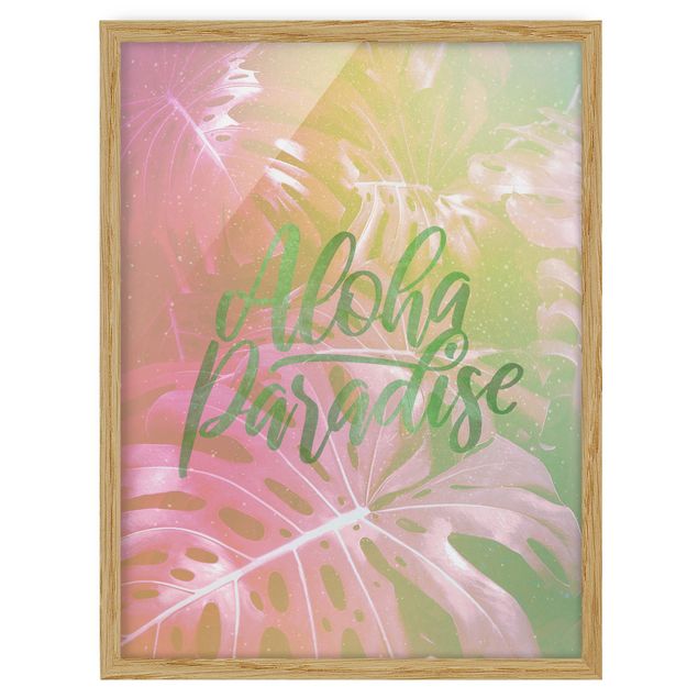 Tableaux fleurs Arc-en-ciel - Aloha Paradise