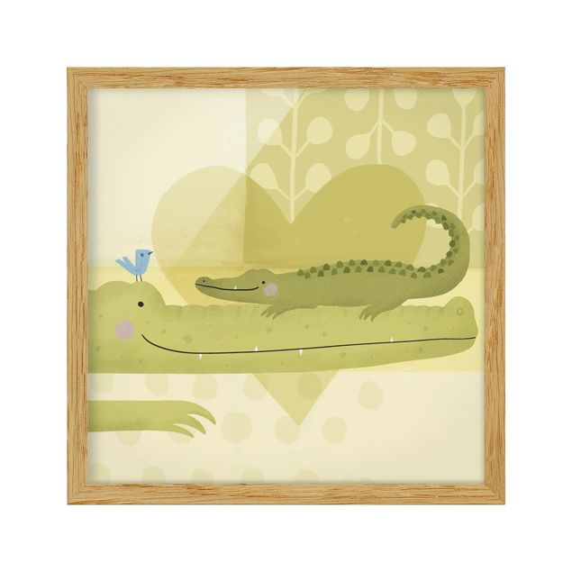 Tableau animaux Maman et moi - Crocodiles