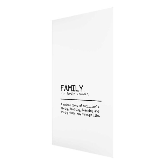 Tableaux en verre magnétique Definition Family Unique