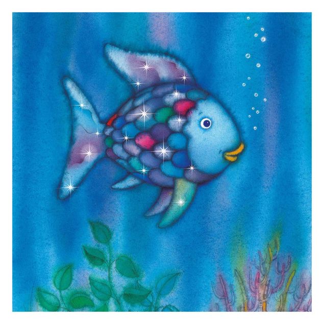 Tapisserie bleu Le poisson arc-en-ciel - Seul dans le vaste océan