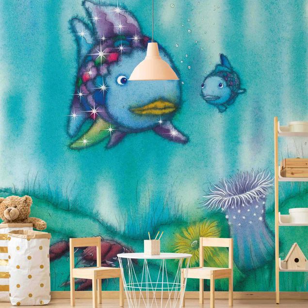 Papier peint moderne Le poisson arc-en-ciel - Deux amis poissons en balade