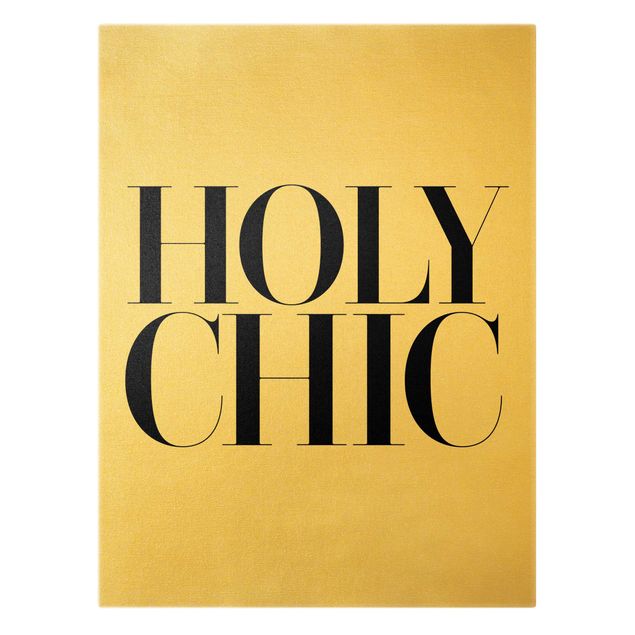 Tableau sur toile or - HOLY CHIC