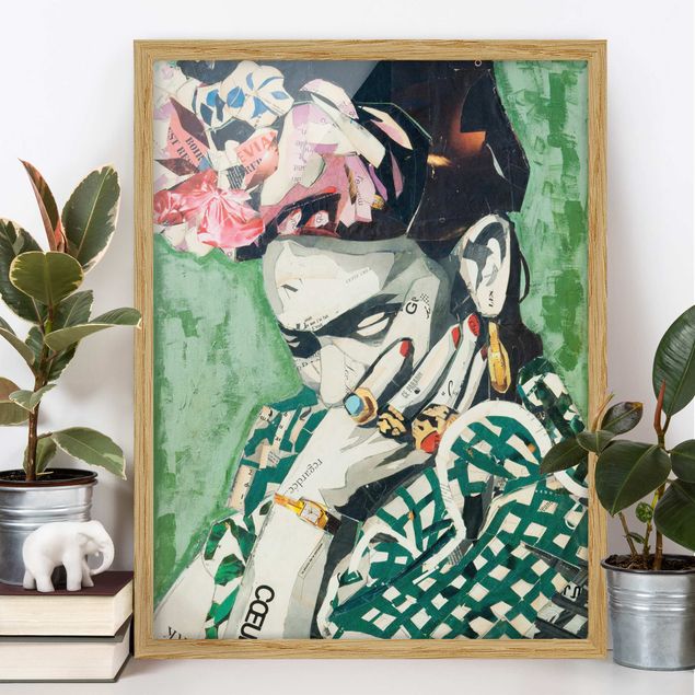 Déco mur cuisine Frida Kahlo - Collage No.3