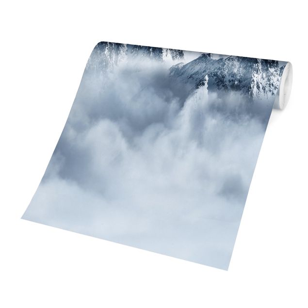 Papier peint paysage Les Alpes au-dessus des nuages