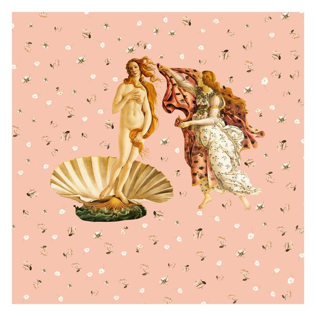 Papier peint - The Venus By Botticelli On Pink