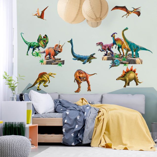Sticker mur animaux Lot grand Dinosaure
