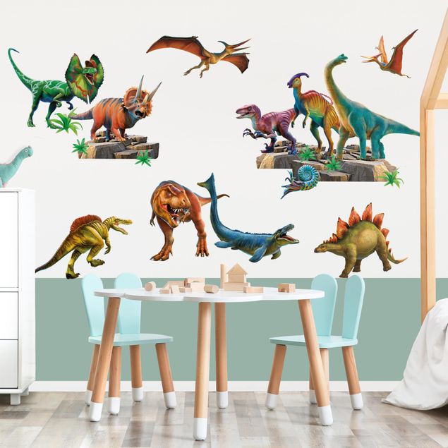 Tableaux de P.D. Moreno Lot grand Dinosaure