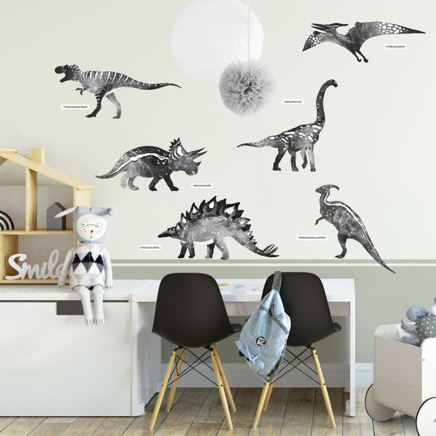 Stickers muraux animaux Silhouette de dinosaure