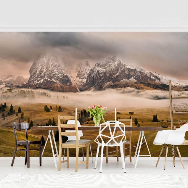 Papier peint paysage Mythes des Dolomites
