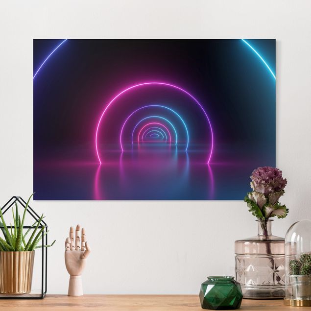 Tableaux modernes Three-Dimensional Neon Arches