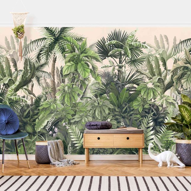 Déco murale cuisine Jungle Plants In Green