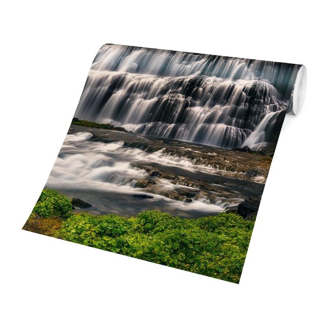 Papier peint paysage Dynjandi Waterfall