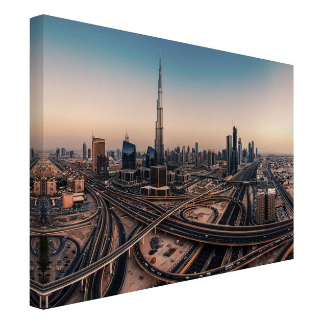 Tableaux sur toile Dubaï Ambiance du soir à Dubaï