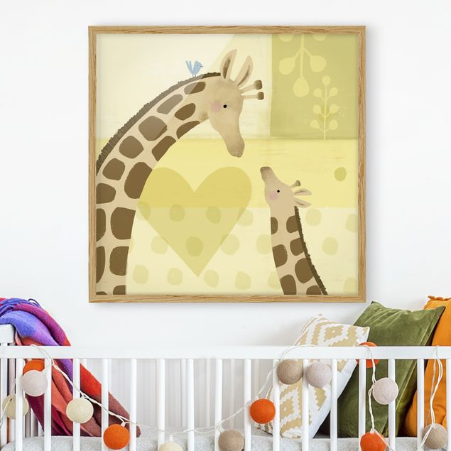 Tableaux girafes Maman et moi - Girafes