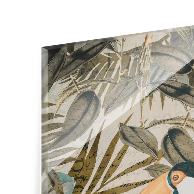 Tableaux de Andrea Haase Collage vintage - Toucan dans la jungle