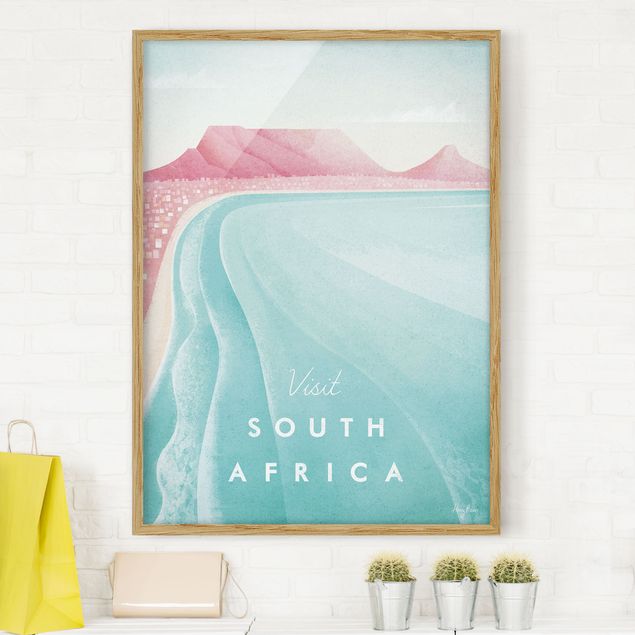 Tableaux encadrés plage & mer Poster de voyage - Afrique du Sud