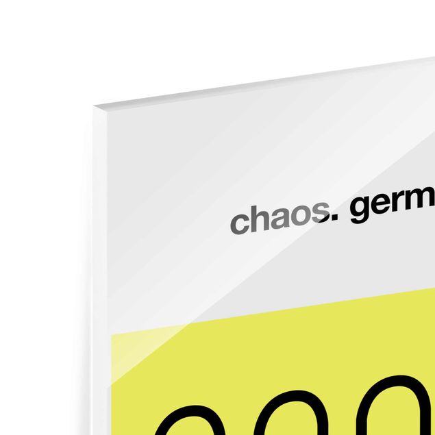 Tableaux en verre magnétique Chaos allemand