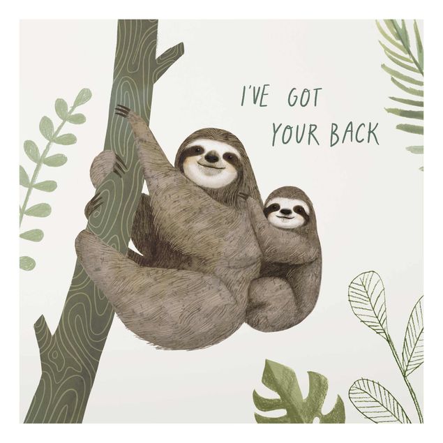 Tableaux muraux Sloth Sayings - Back