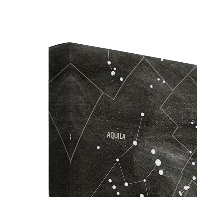 Tableaux toile Carte des constellations aspect tableau noir