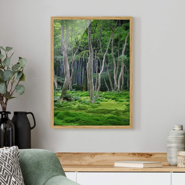 Tableau paysage Forêt japonaise