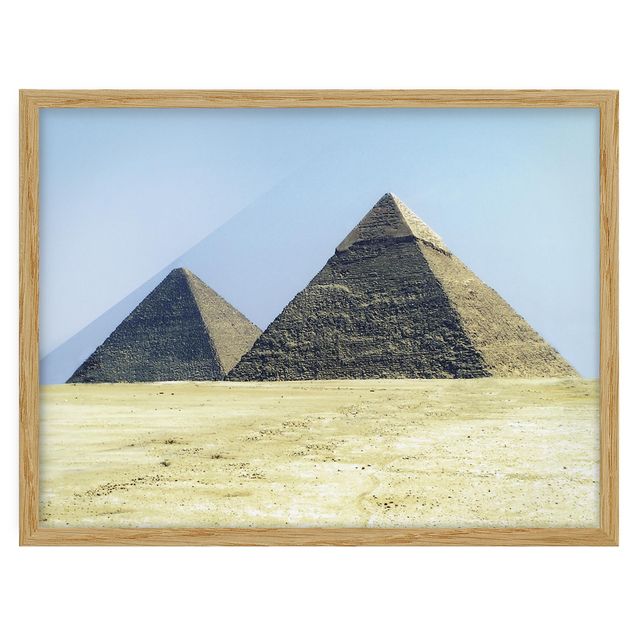 Tableaux encadrés paysage Pyramides de Gizeh