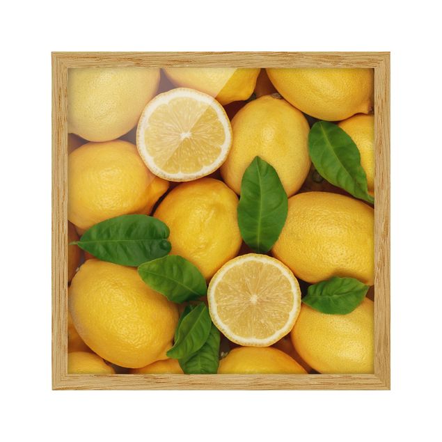 Tableau couleur jaune Citrons juteux