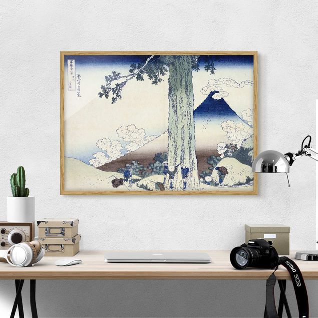 Tableau paysage Katsushika Hokusai - Col de Mishima dans la province de Kai