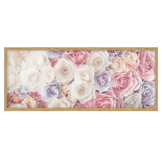Tableau fleurs Pastel Paper Art Roses
