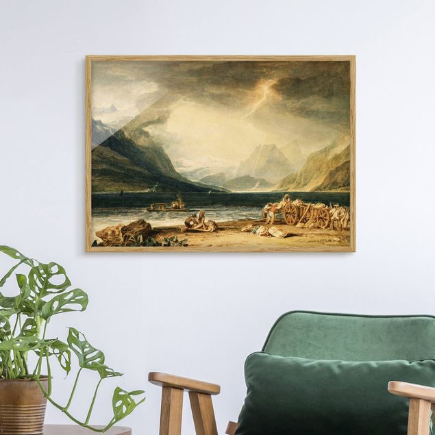 Tableaux paysage William Turner - Le lac de Thoune, en Suisse