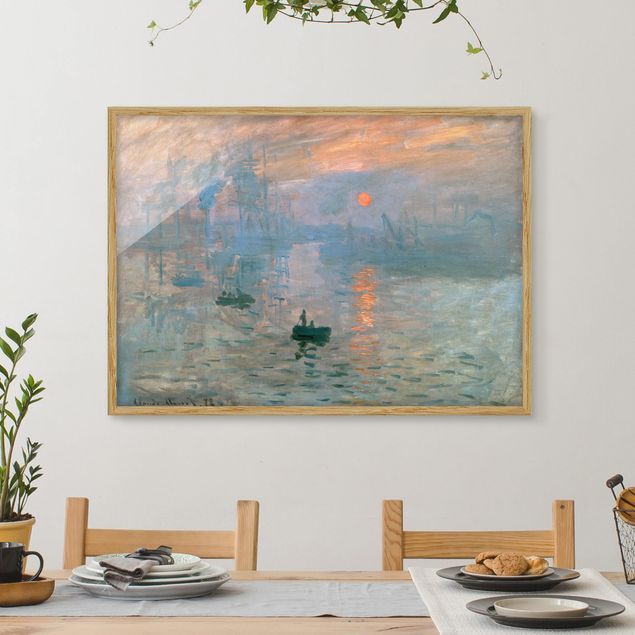 Déco mur cuisine Claude Monet - Impression (lever de soleil)