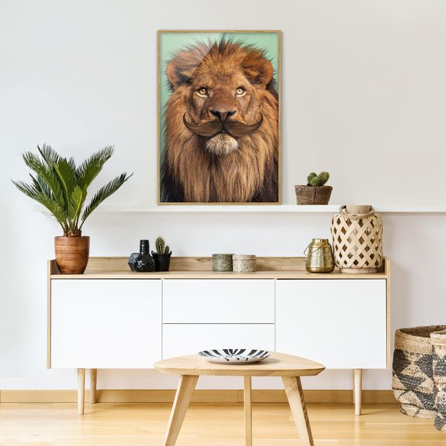Tableaux lions Lion avec Barbe