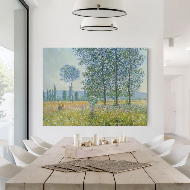 Tableaux paysage Claude Monet - Champs au printemps