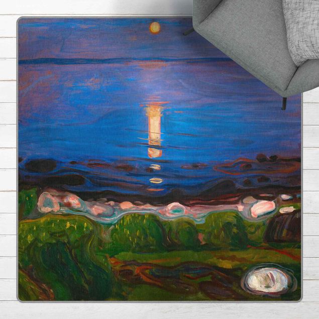 Courant artistique Postimpressionnisme Edvard Munch - Summer Night By The Beach