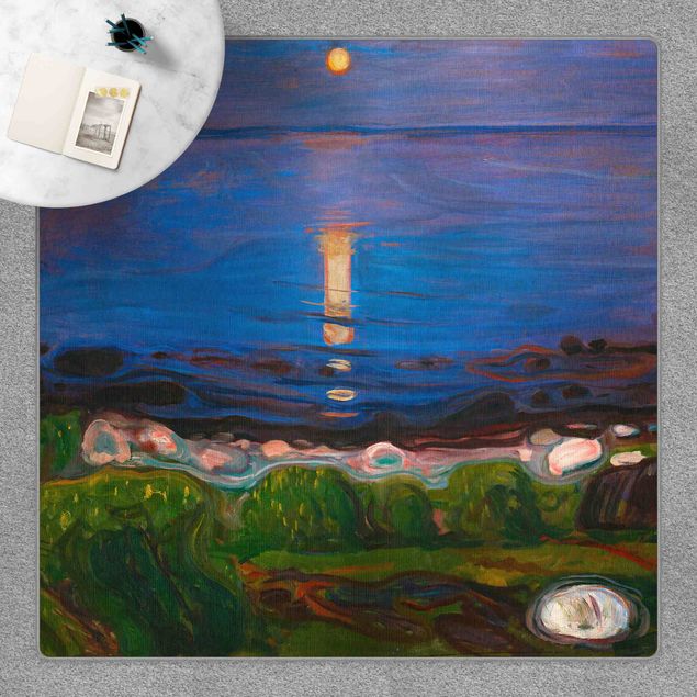 Tableaux Artistiques Edvard Munch - Summer Night By The Beach