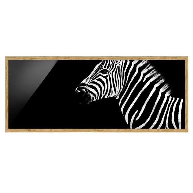 Tableaux encadrés animaux Zebra Safari Art