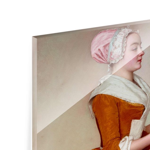 Tableaux Jean Etienne Liotard - La jeune fille en chocolat
