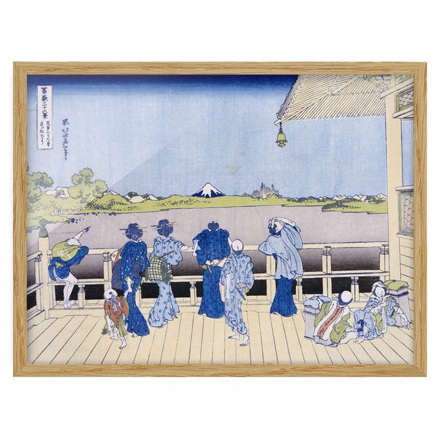 Tableaux moderne Katsushika Hokusai - La salle Sazai du temple Rakanji