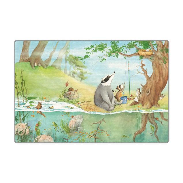 tapis grande taille Wassili Raccoon - A Lift for Elsa
