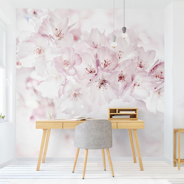 Papier peint floral A Touch Of Cherry Blossoms