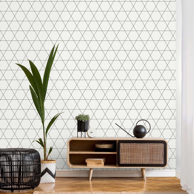 Papier peint moderne Simple Rhombic Pattern