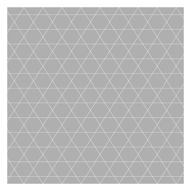 Papier peint panoramique Simple Rhombic Pattern White
