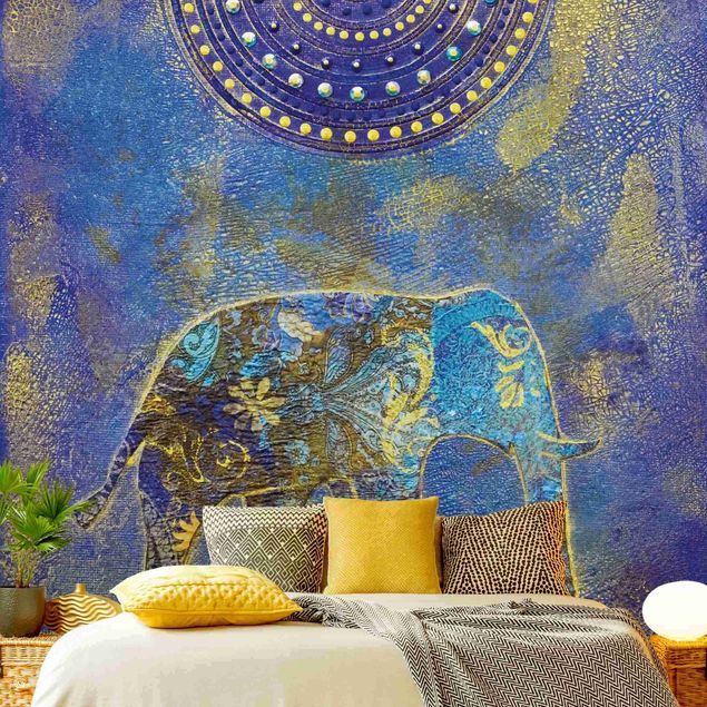 Papier peint moderne Éléphant à Marrakech